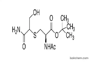 Molecular Structure of 1079950-10-9 (N-Acetyl-S-[2-amino-1-(hydroxymethyl)-2-oxoethyl]-L-cysteine-1,1-dimethylethyl Ester)